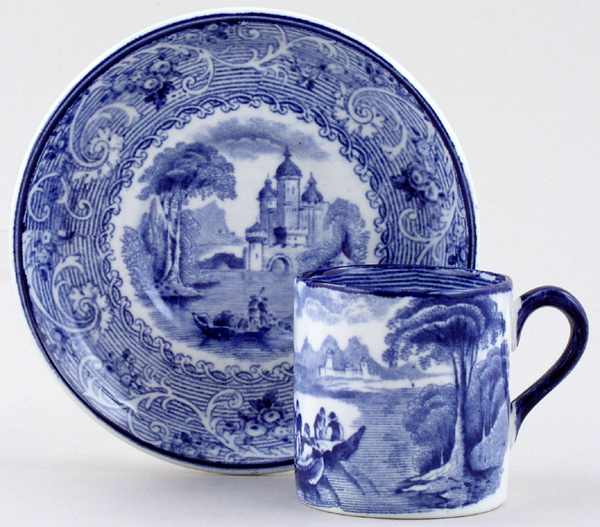 Coffee Can and Saucer c1920s